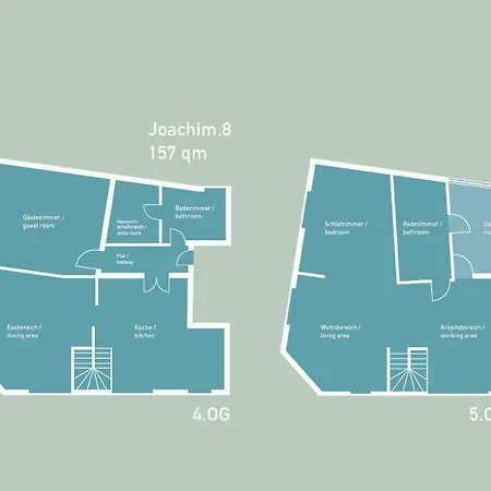 Appartamento Joachim 8 Maisonette By Suite030 Berlino